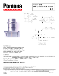 Thumbnail of document Data Sheet - 4578 BNC (F) For PCB Mounting